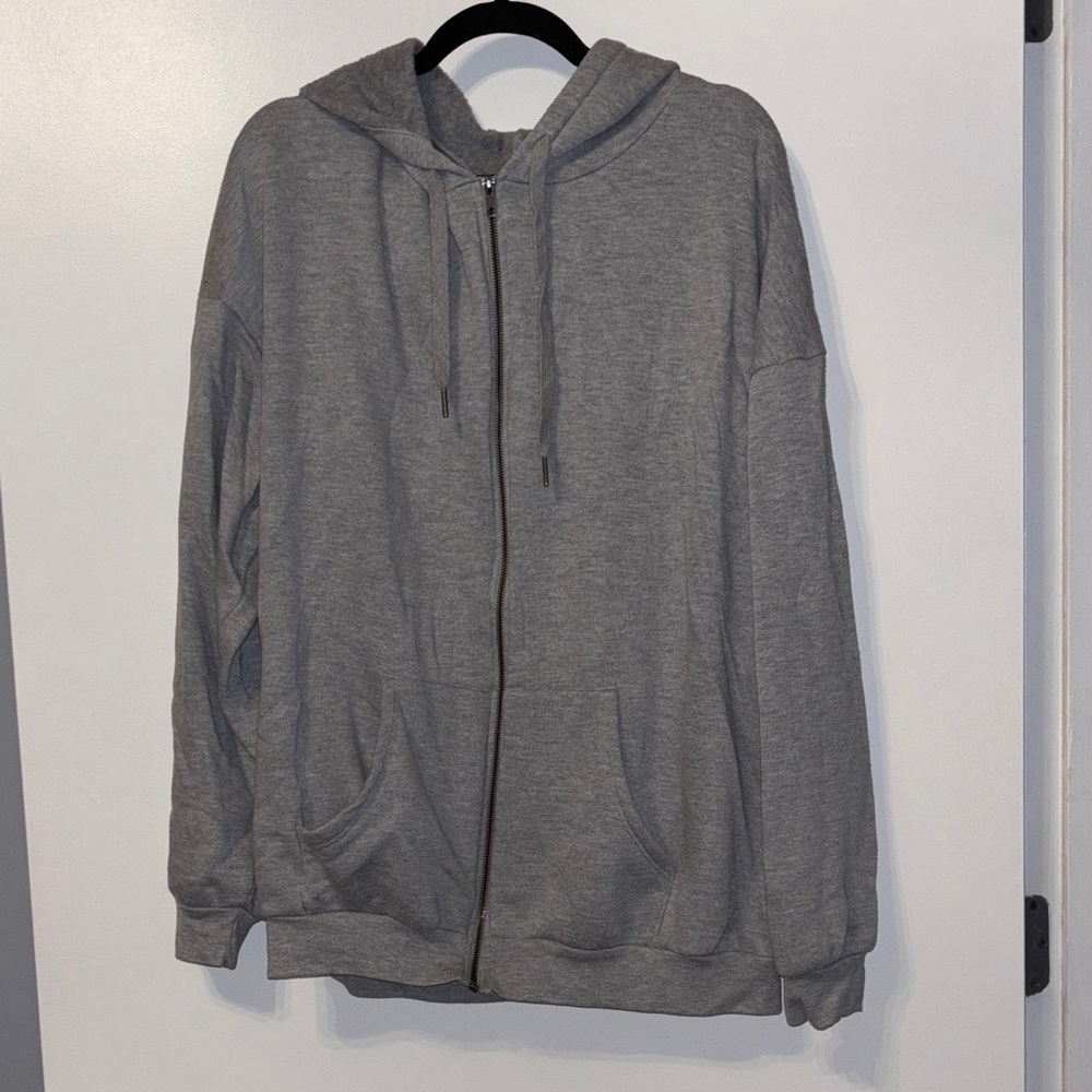 Treasure & Bond Heather Gray Oversized Hoodie